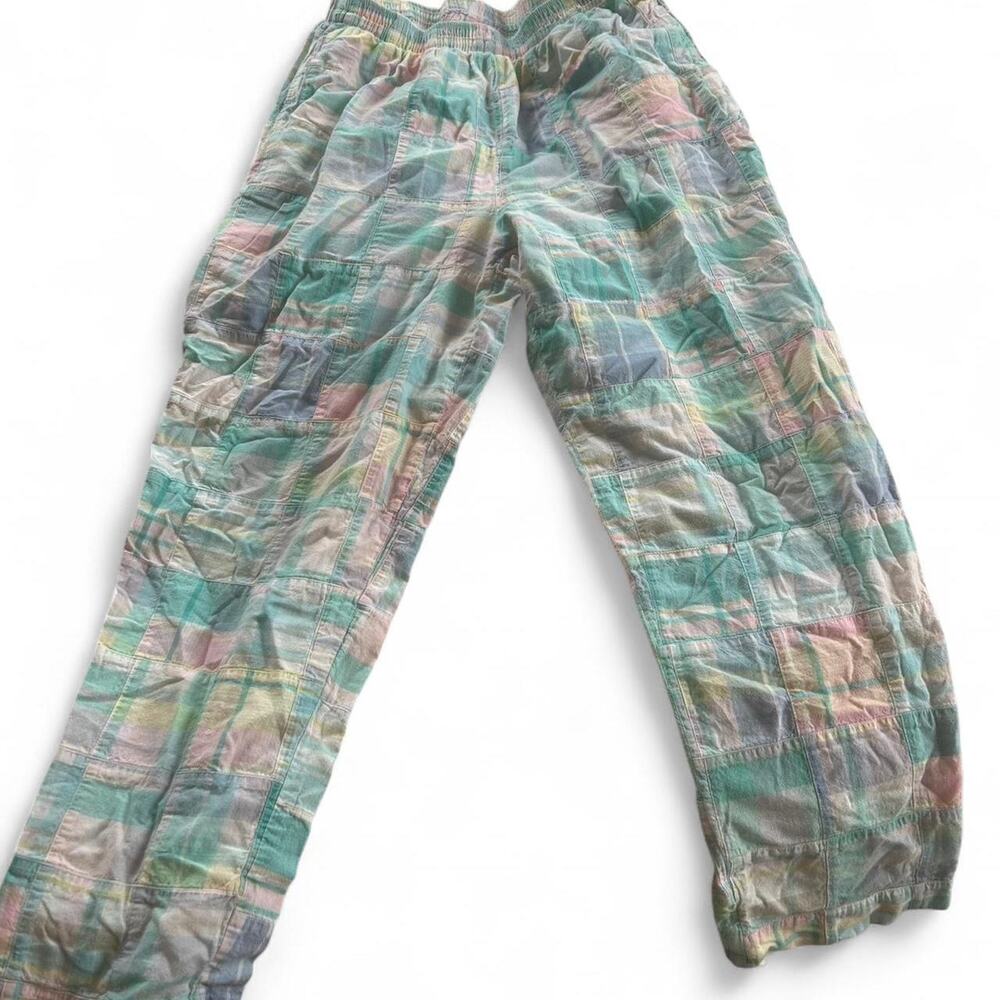 Multicoloured Vintage 90s Patchwork Trousers - image 2